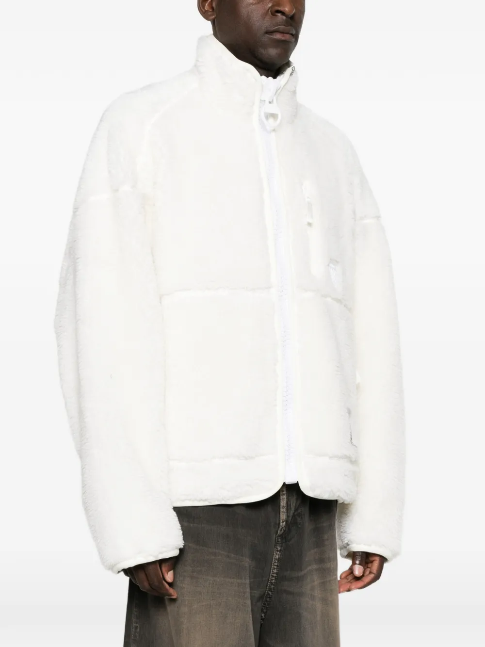Maison MIHARA YASUHIRO Fleece jack met rits Wit