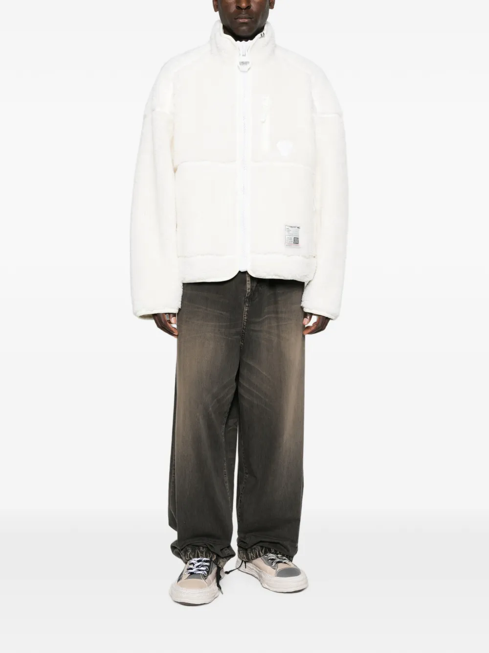 Maison MIHARA YASUHIRO Fleece jack met rits Wit