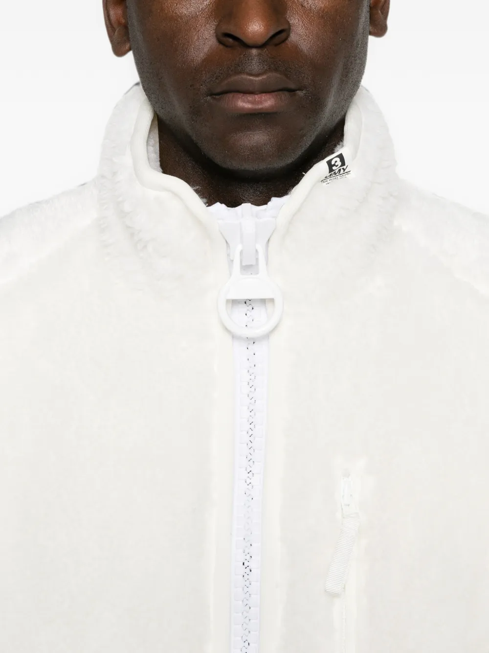 Maison MIHARA YASUHIRO Fleece jack met rits Wit
