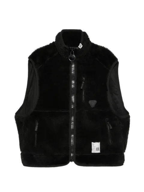 Maison MIHARA YASUHIRO faux-shearling sleeveless jacket