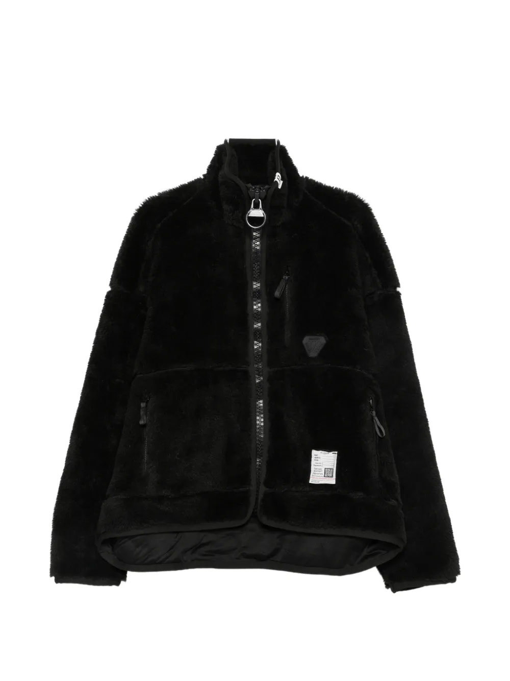 Maison MIHARA YASUHIRO fleece zip-up jacket - Nero