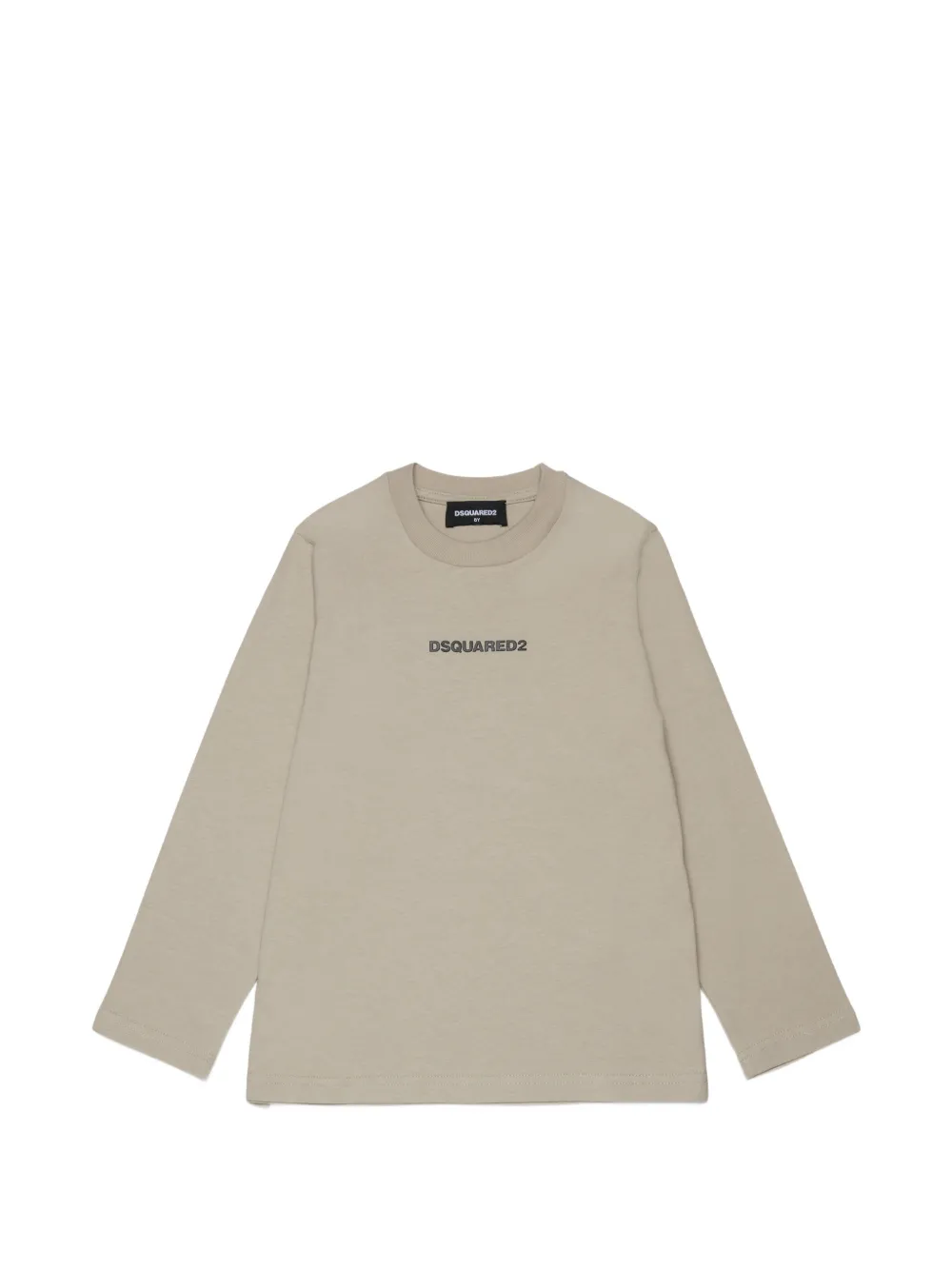 Dsquared2 Kids' Logo-print Long-sleeved T-shirt In Neutral
