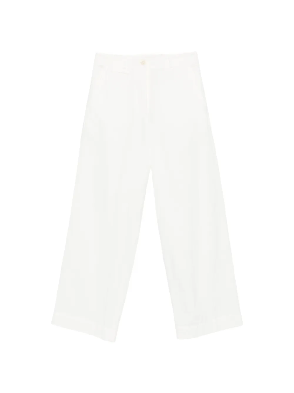 The Row Fadry broek met wijde pijpen Wit