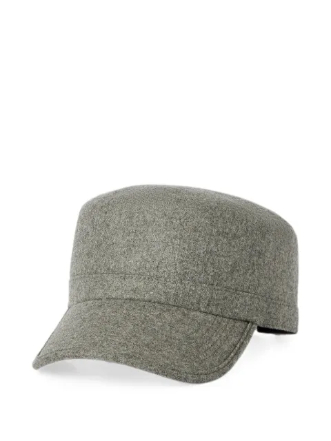 Brunello Cucinelli virgin-wool flannel field cap
