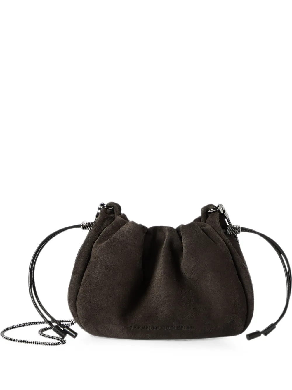 Brunello Cucinelli Mellow suede shoulder bag - Brown