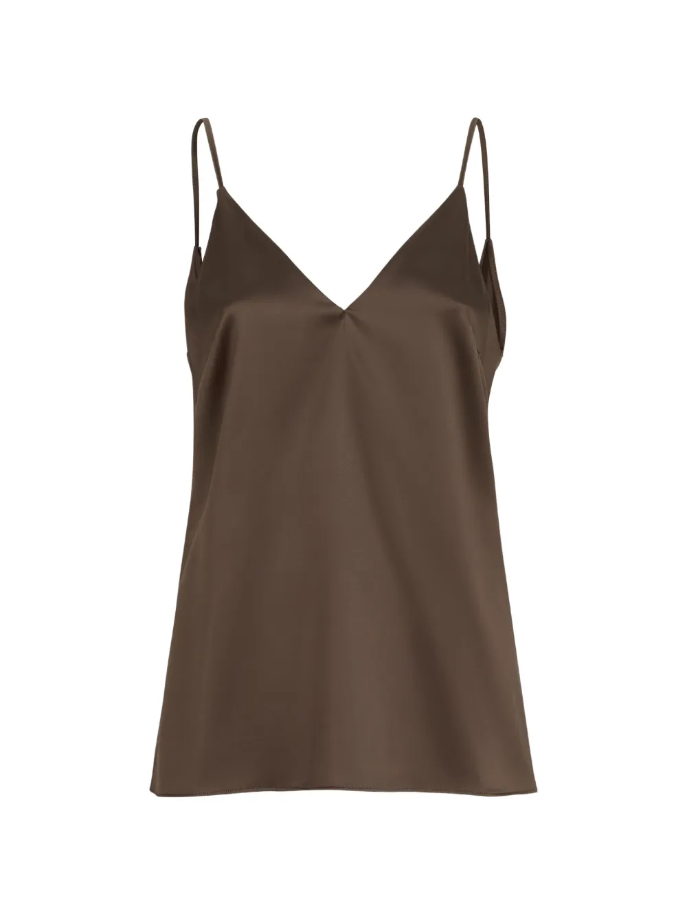 Brunello Cucinelli stretch silk satin camisole - Braun