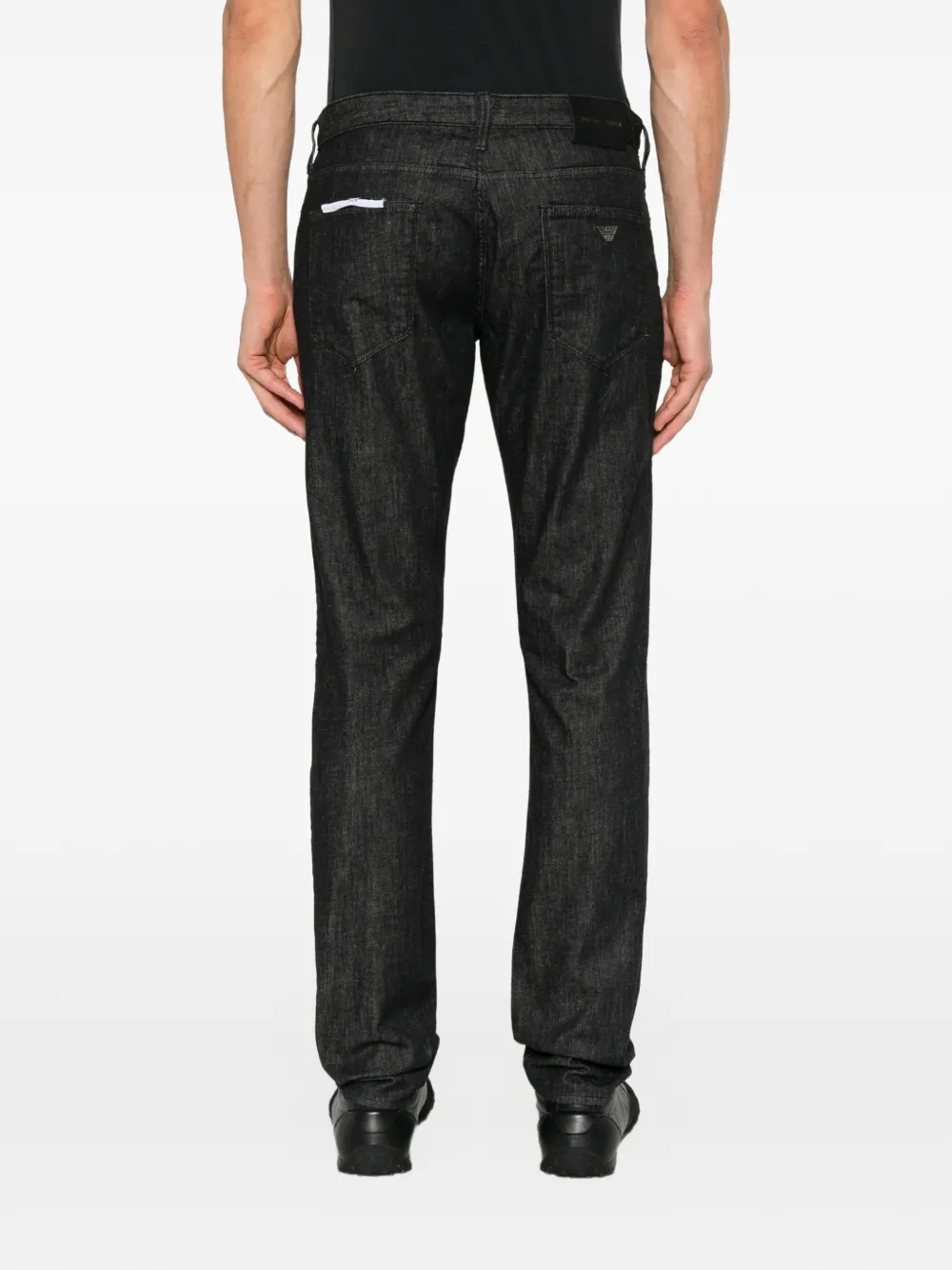 Emporio Armani Jeans met logoplakkaat Zwart