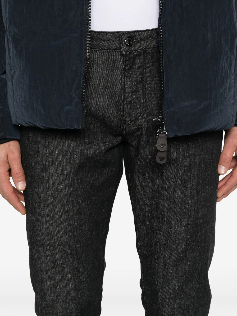 Emporio Armani Jeans met logoplakkaat Zwart