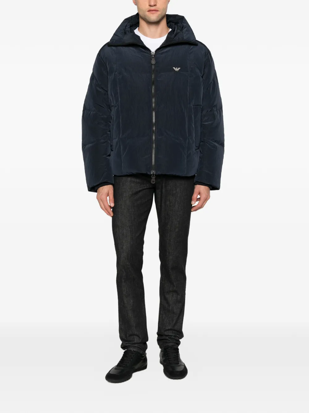 Emporio Armani Jeans met logoplakkaat Zwart