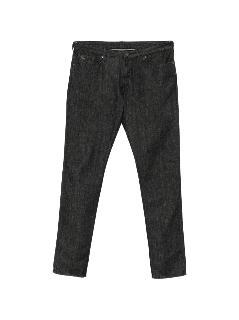 Emporio Armani logo-plaque jeans - Nero