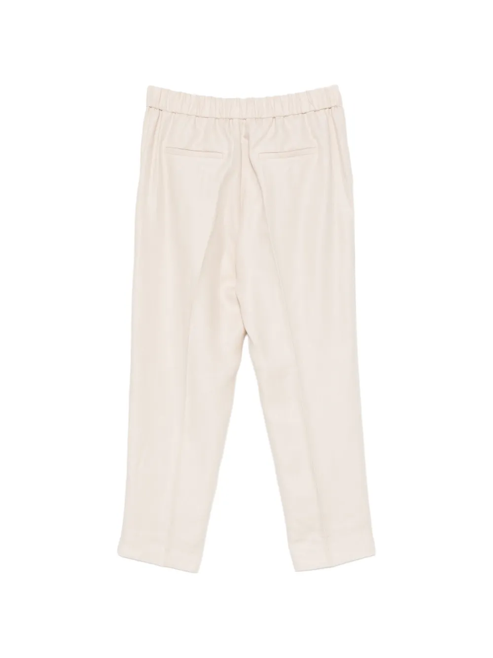 Peserico Plooibroek met elastische taille Beige