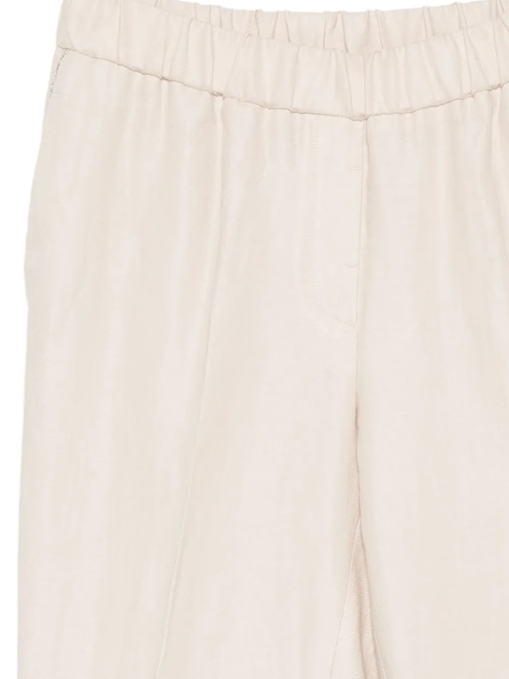 Peserico Plooibroek met elastische taille Beige