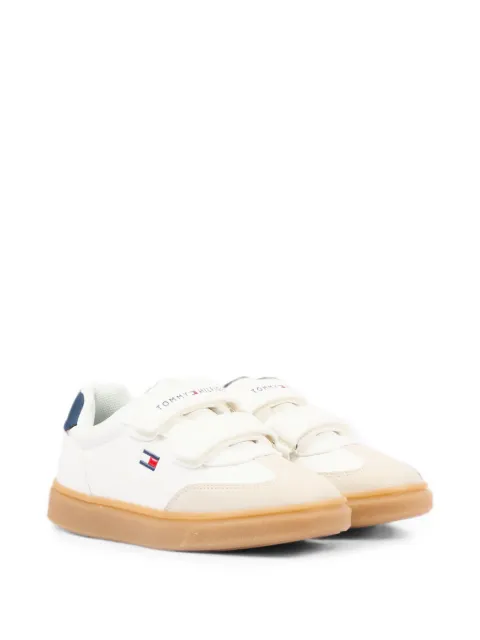 Tommy Hilfiger Junior touch-strap leather sneakers