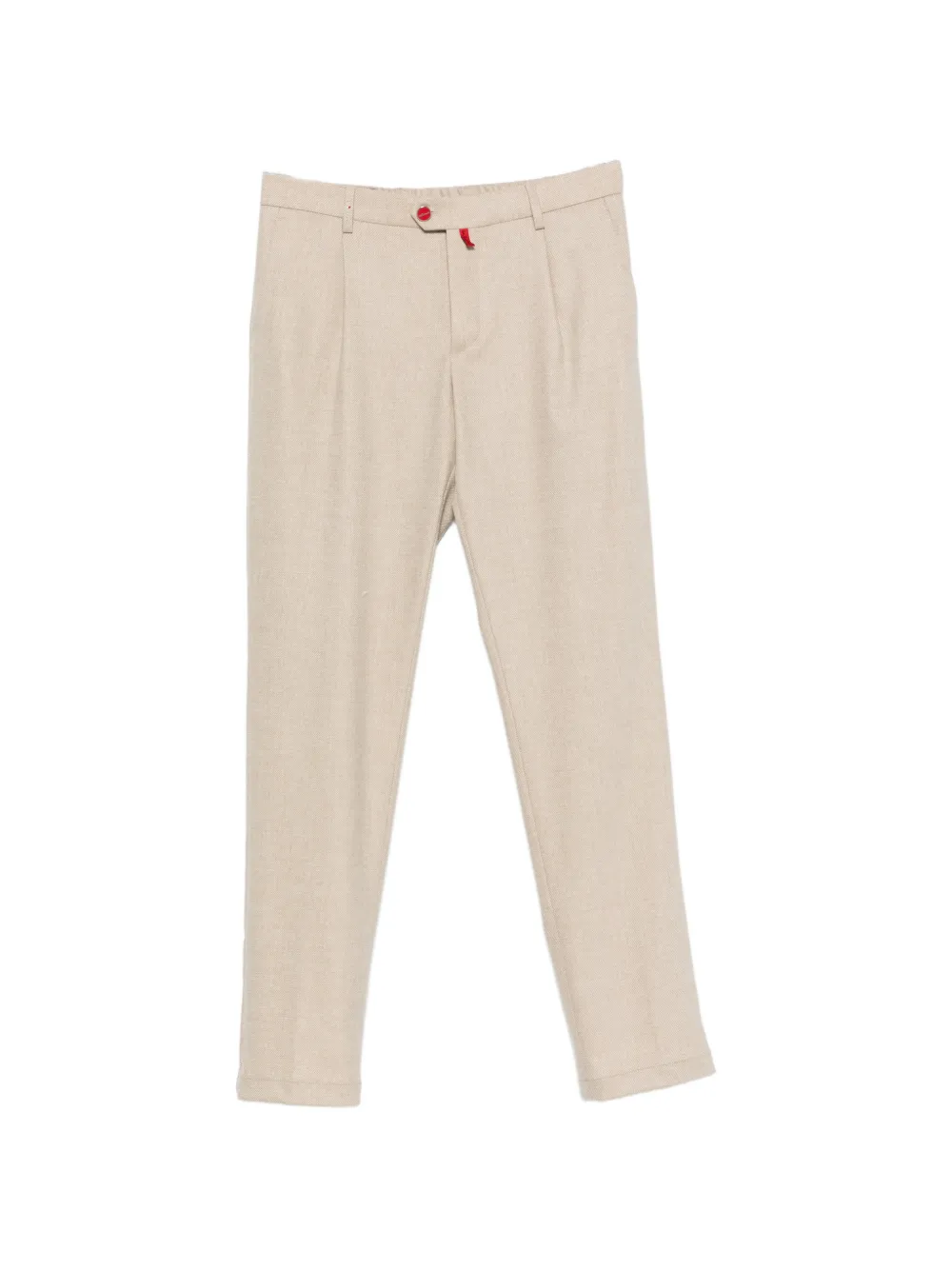 Kiton pleated straight-leg trousers - Toni neutri