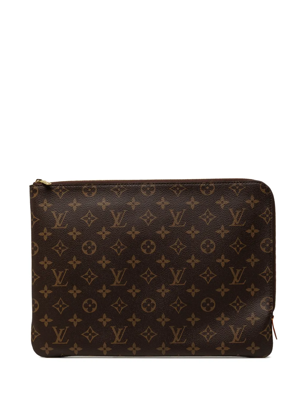 Louis Vuitton Pre-Owned 2017 Monogram Etui Voyage MM clutch bag - Brown
