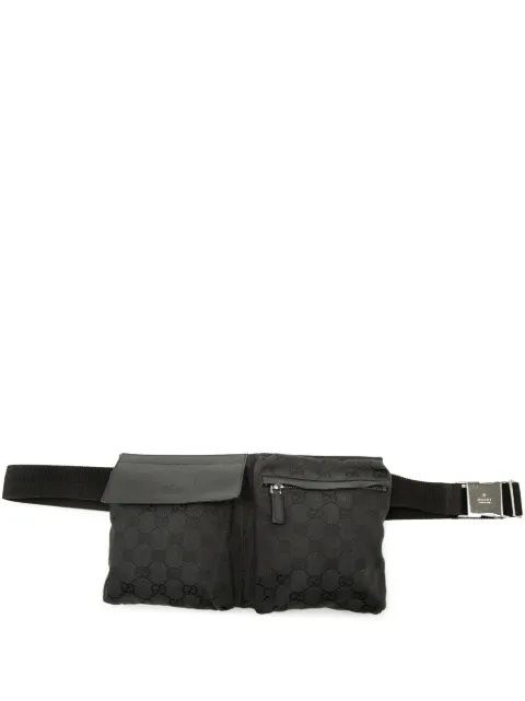 Gucci Pre-Owned 2000-2015 GG Canvas Double Pocket belt bag