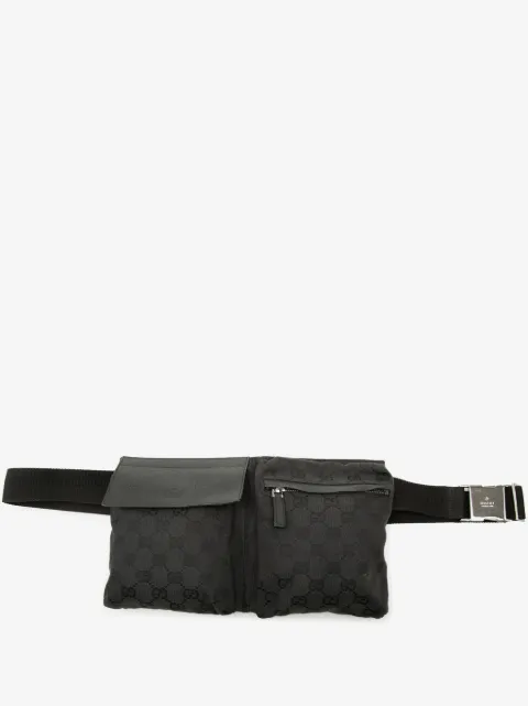 Gucci Pre-Owned 2000-2015 GG Canvas Double Pocket belt bag