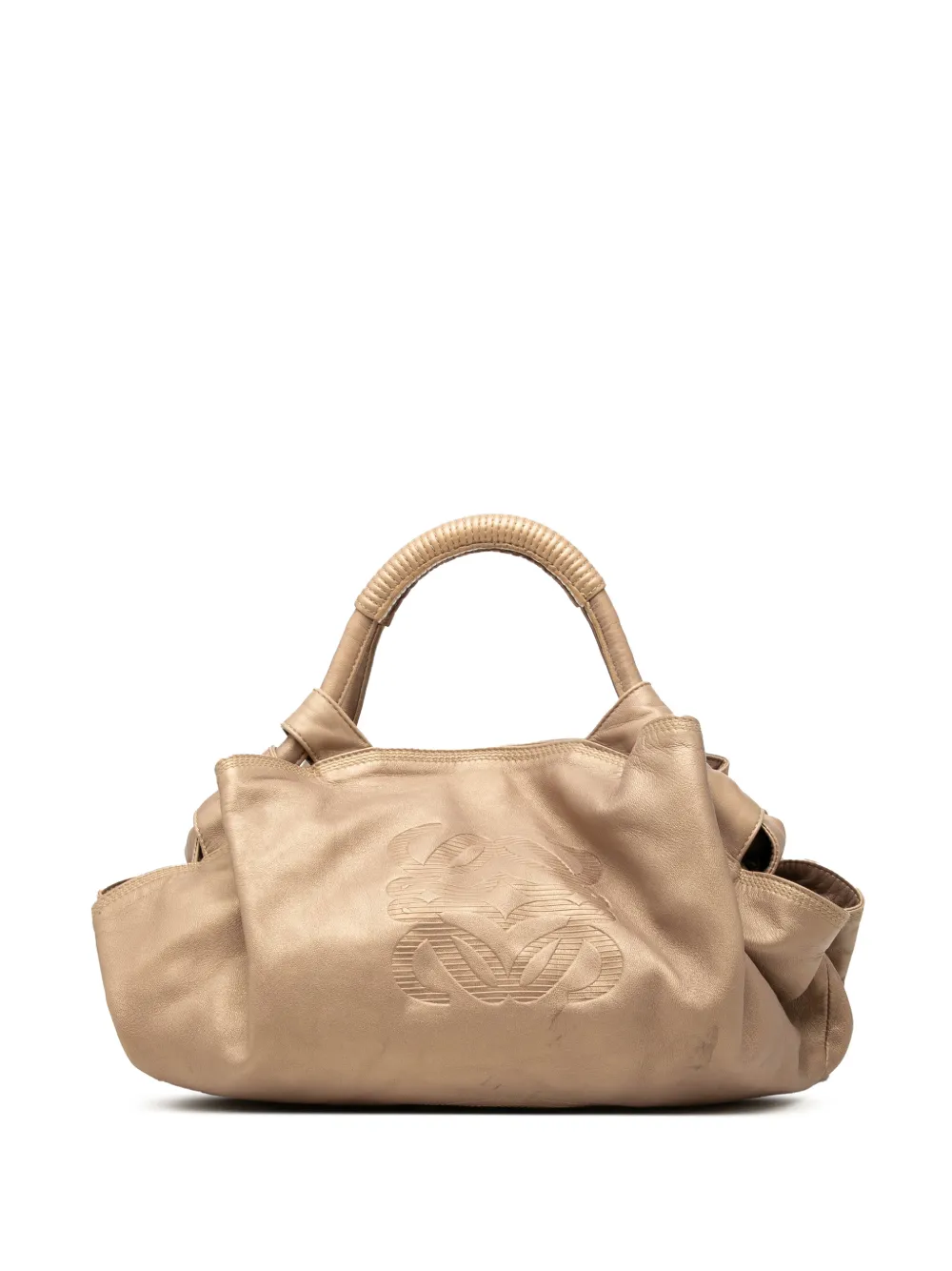Loewe Pre-Owned 2009 Aire Tasche aus Nappaleder im Metallic-Look - Gold