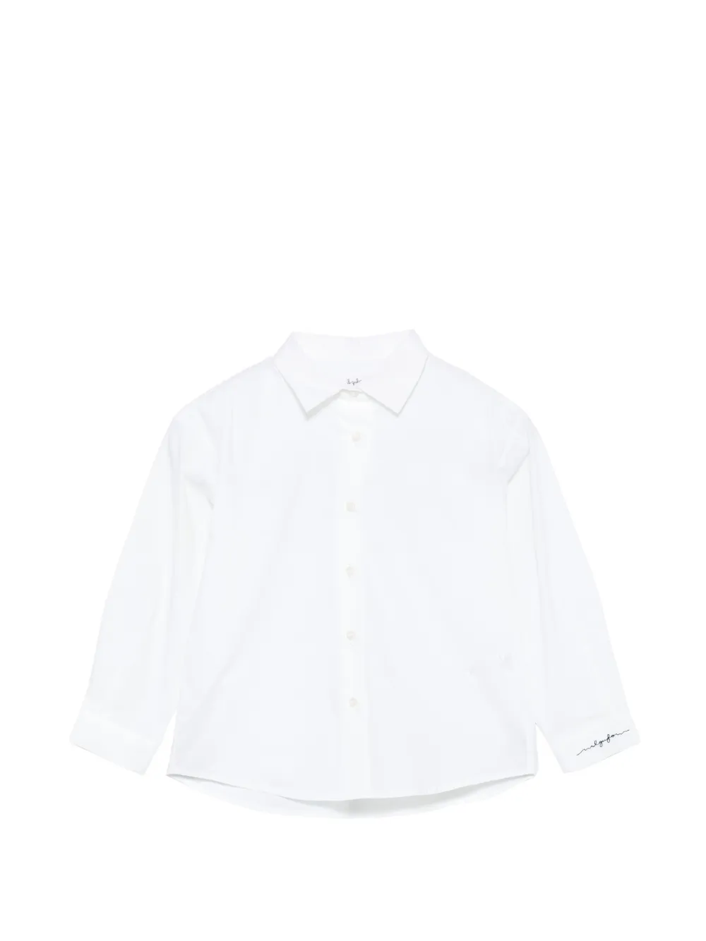 Il Gufo logo-embroidered shirt - Bianco
