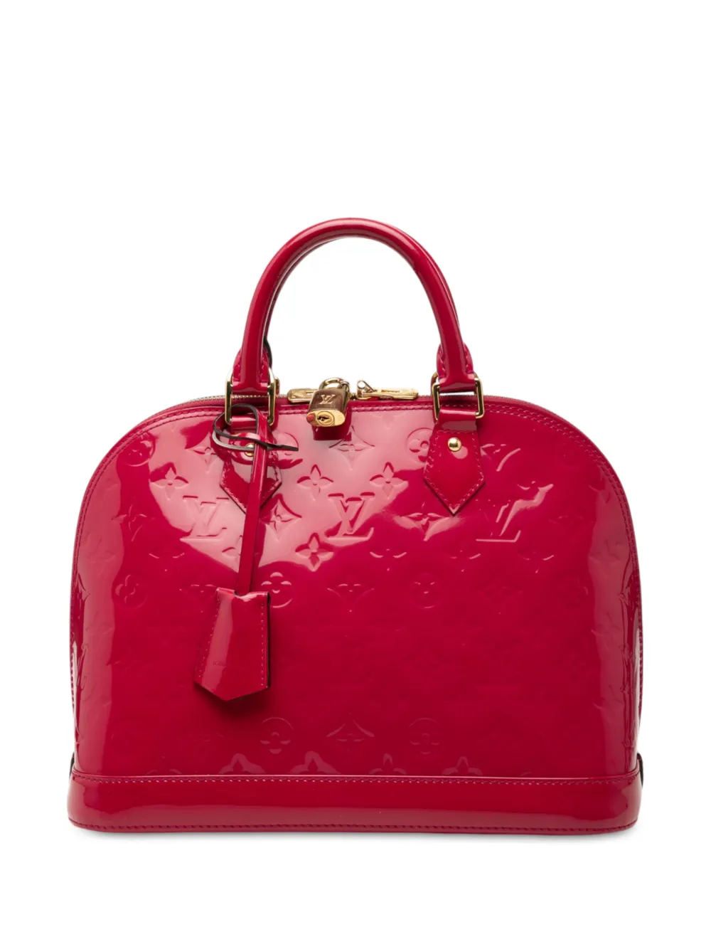 Louis Vuitton Pre-Owned Borsa a mano Alma PM in pelle Vernis con monogramma 2013 - Rosso