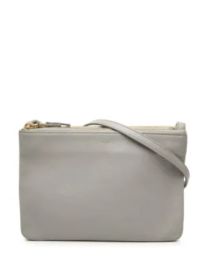 Celine Pre-Owned トリオ レザー スモール ショルダーバッグ | グレー 