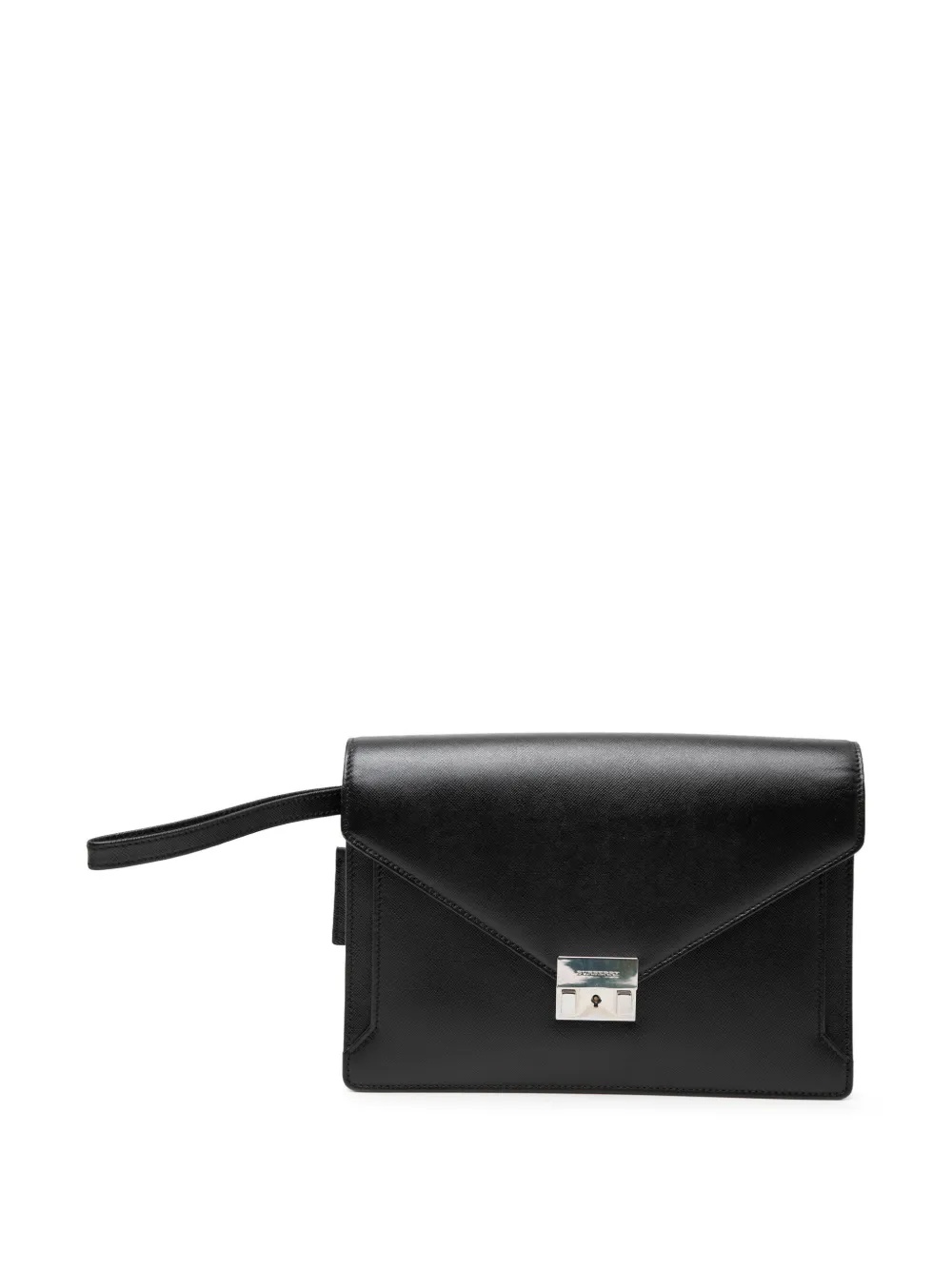 Burberry Pre-Owned 2000-2017 Leather Envelope clutch bag - Black