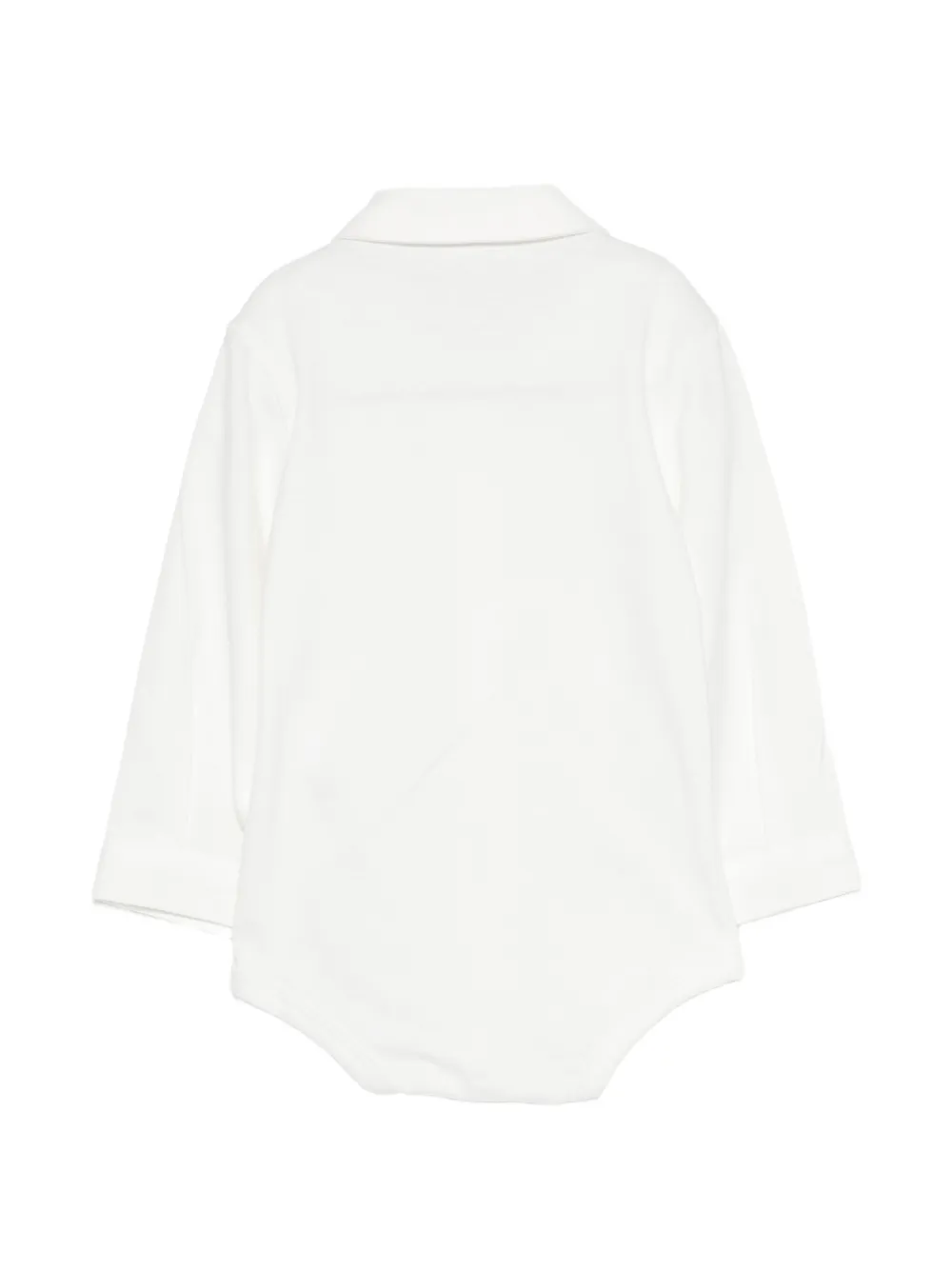 Il Gufo Button-down romper met lange mouwen Wit