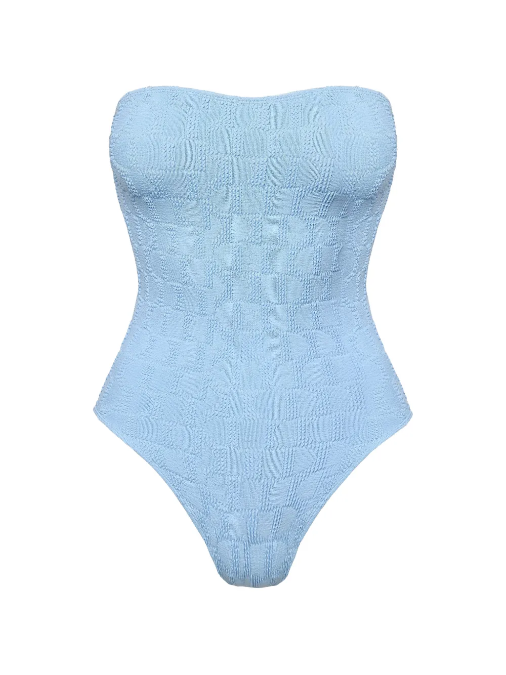 SOFIA ERHAN Kaia strapless crinkle swimsuit - Blau
