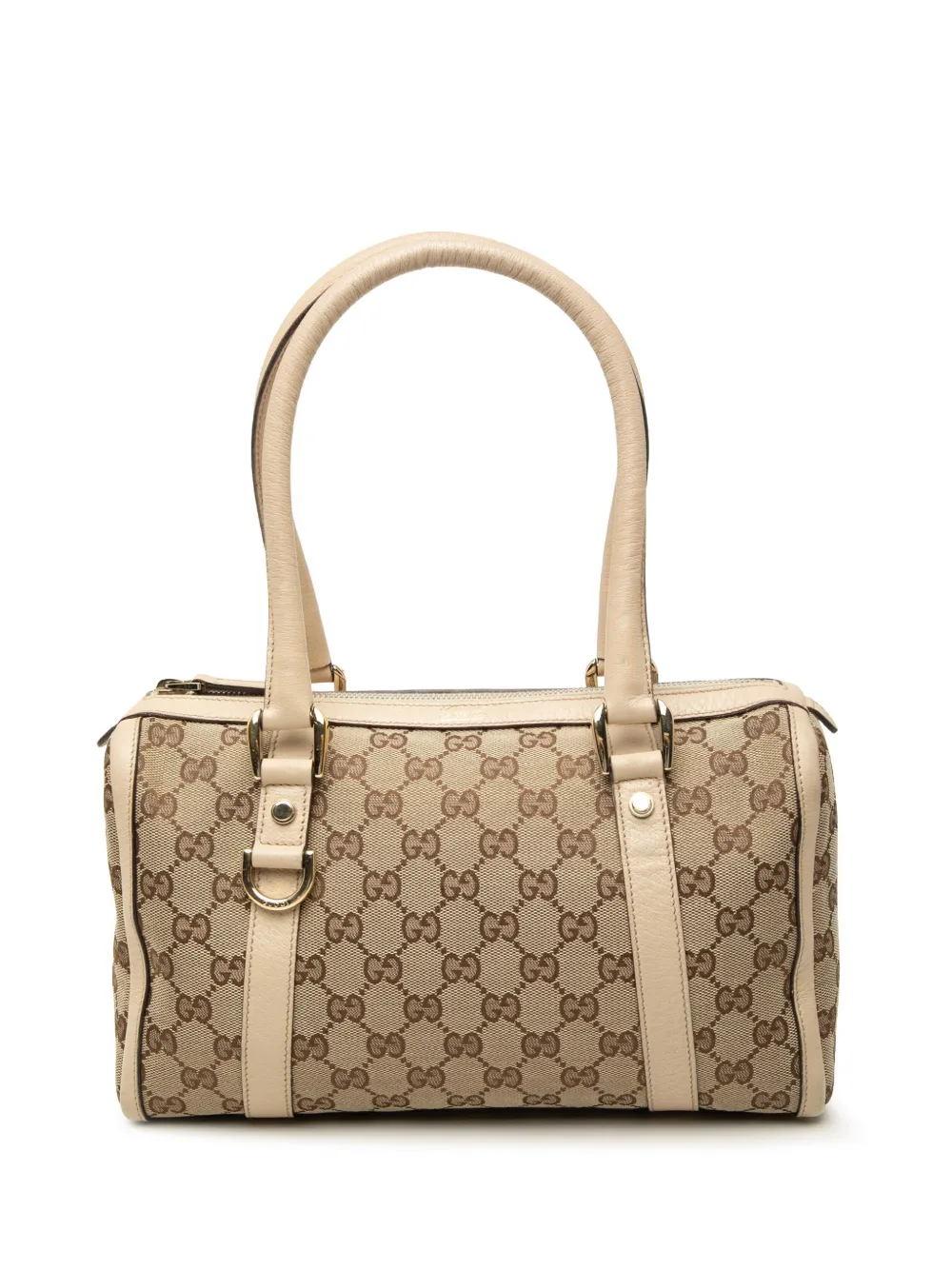 Gucci Pre-Owned Borsa Abbey Boston in tela GG con anello a D 2000-2015 - Toni neutri
