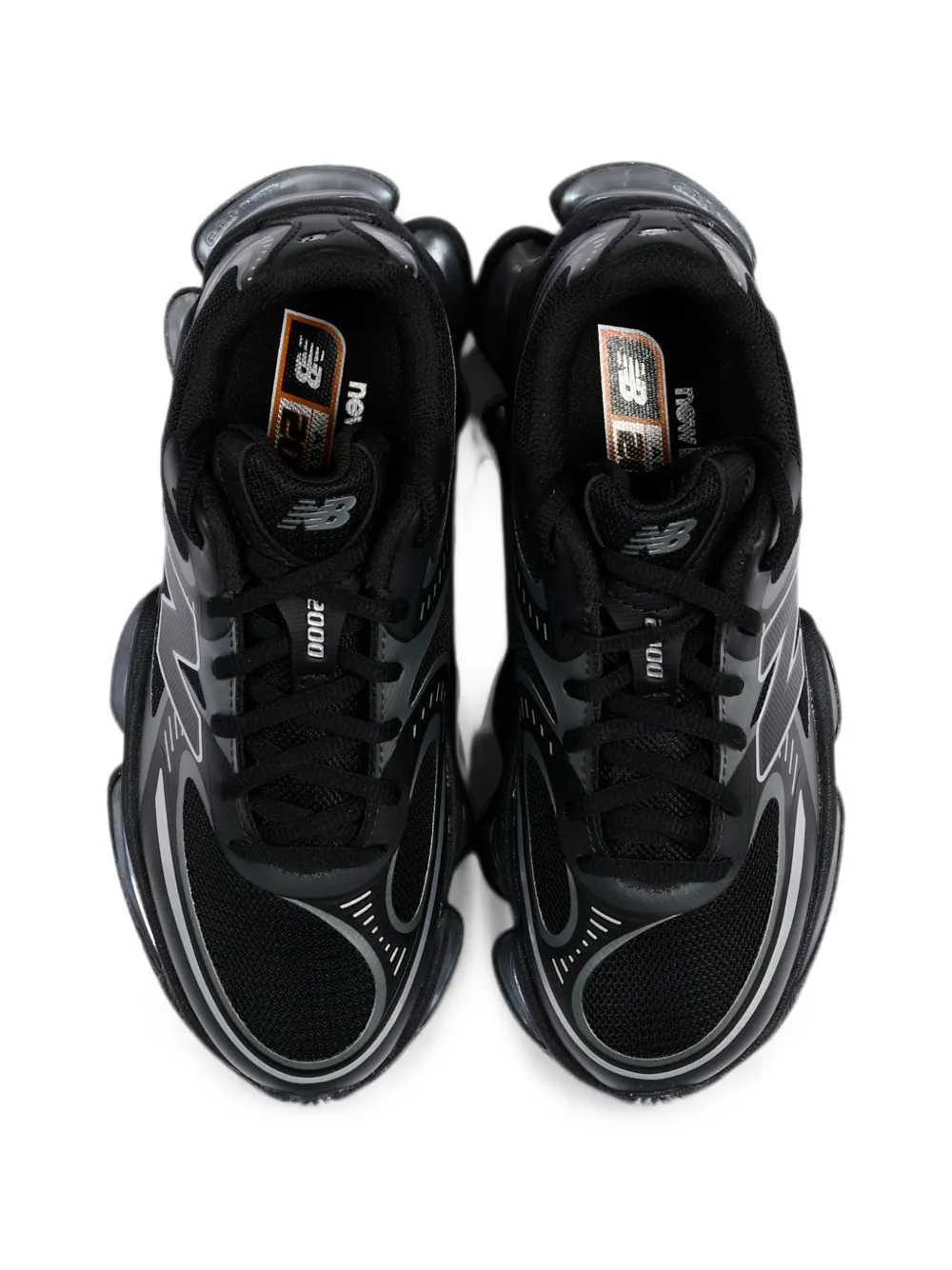 New Balance Kids 2000 Lace logo-patch sneakers Zwart