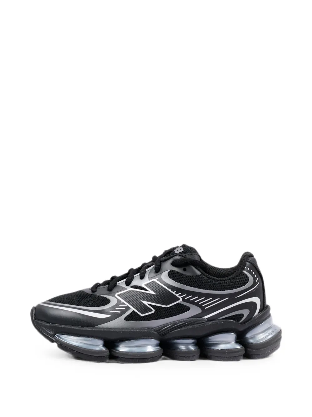 New Balance Kids 2000 Lace logo-patch sneakers Zwart