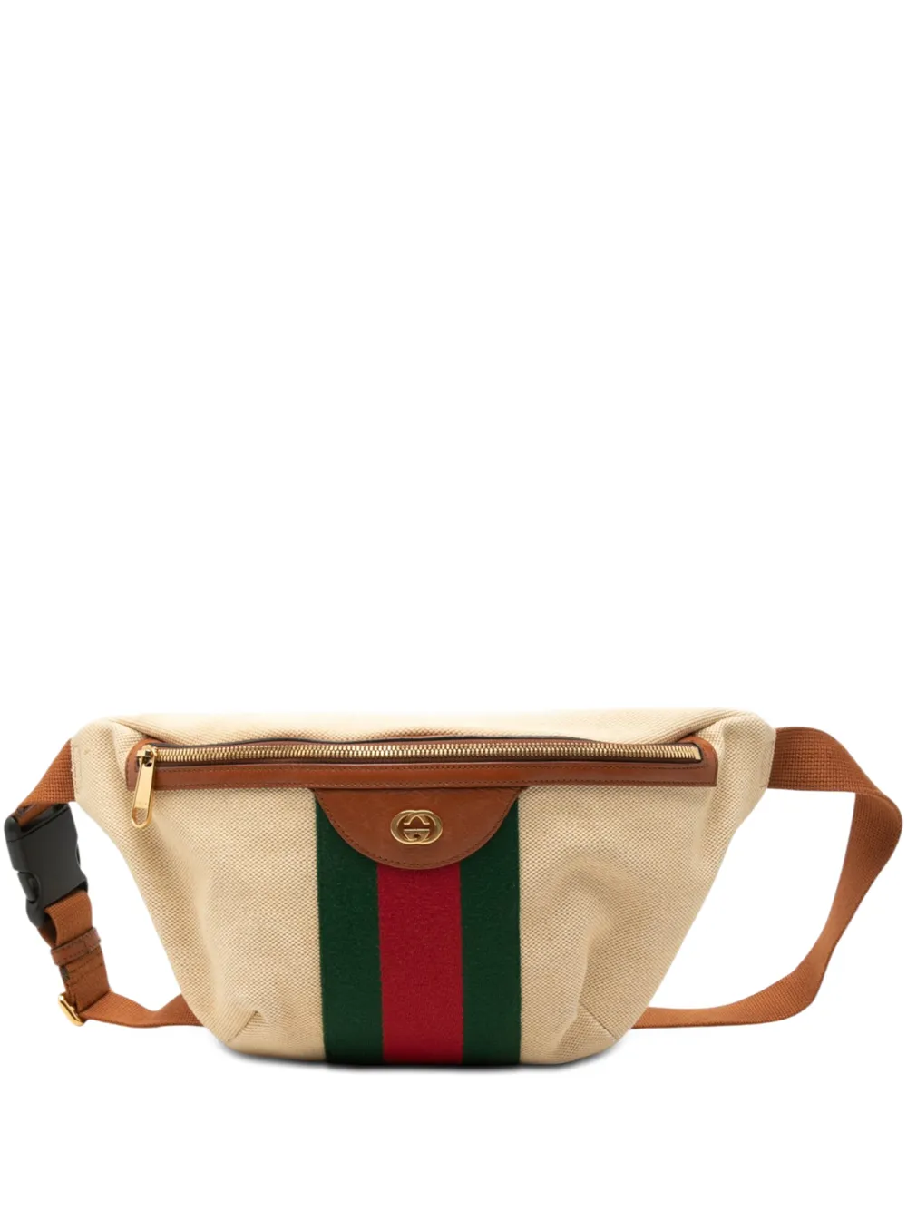 Gucci Pre-Owned 2000-2015 Canvas Web belt bag - Neutrals