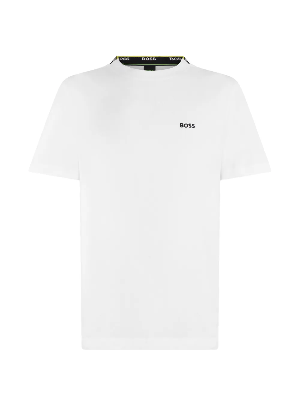 BOSS logo-print crew-neck T-shirt - Weiß