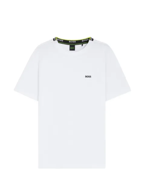 BOSS logo-print crew-neck T-shirt