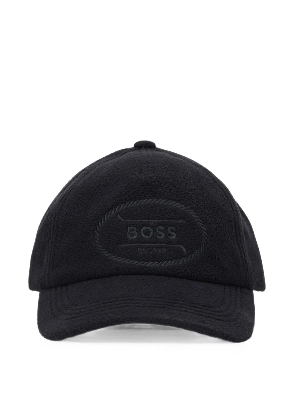 BOSS logo-embroidered cap - Schwarz