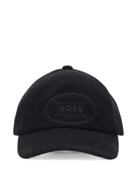 BOSS logo-embroidered cap