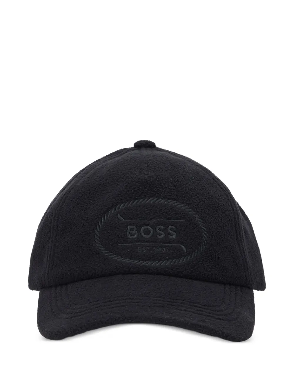 BOSS 로고 자수 캡 모자 | 블랙 | Image 1