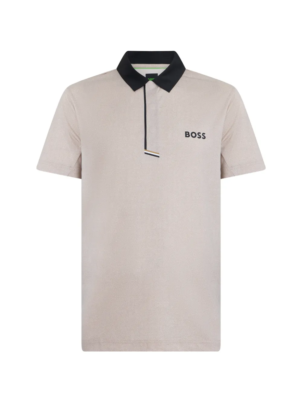 BOSS logo-print polo shirt - Nude