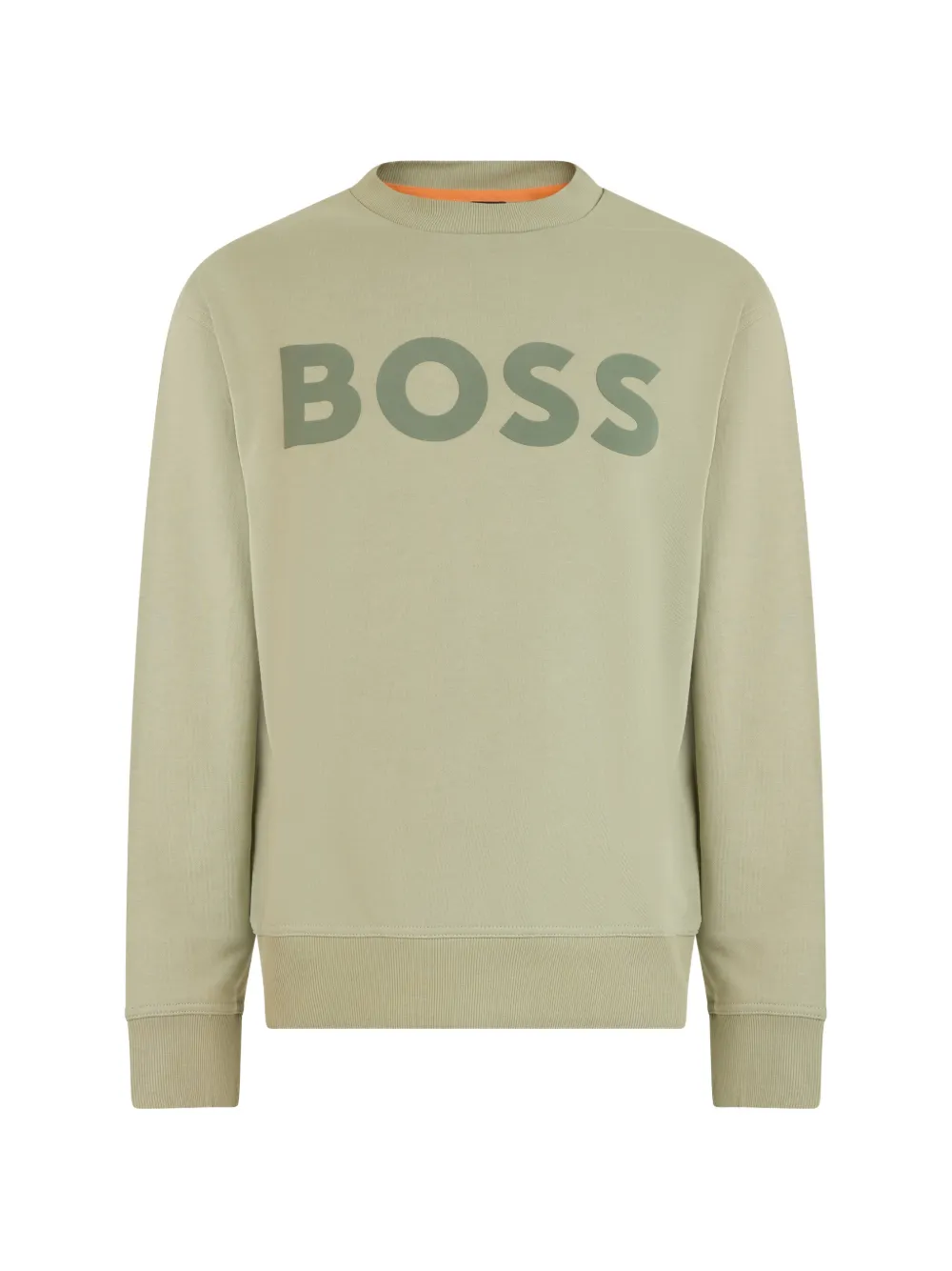 BOSS logo-print sweater - Grün
