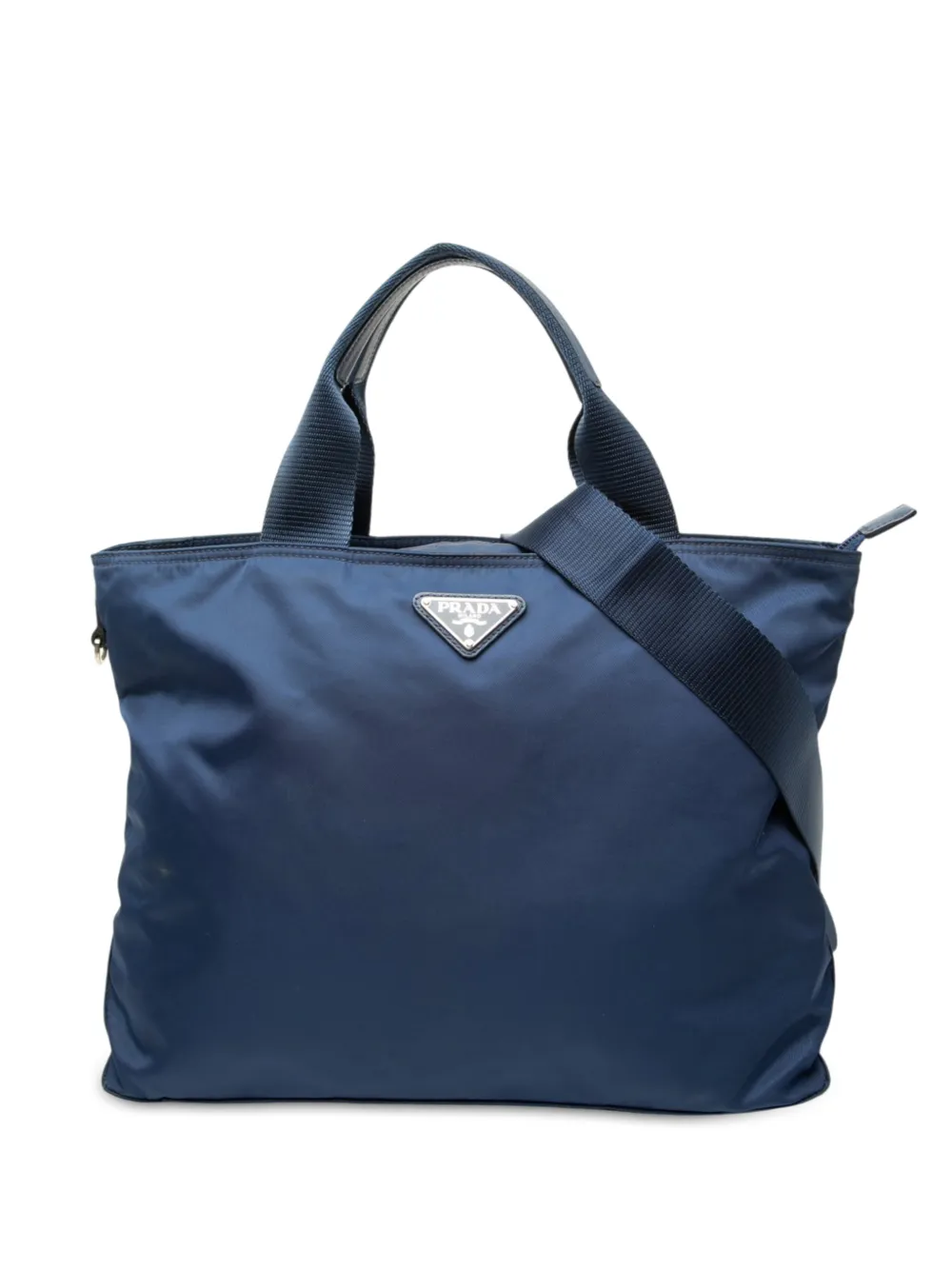 Prada Pre-Owned 2013-2026 Tessuto Satchel-Tasche - Blau