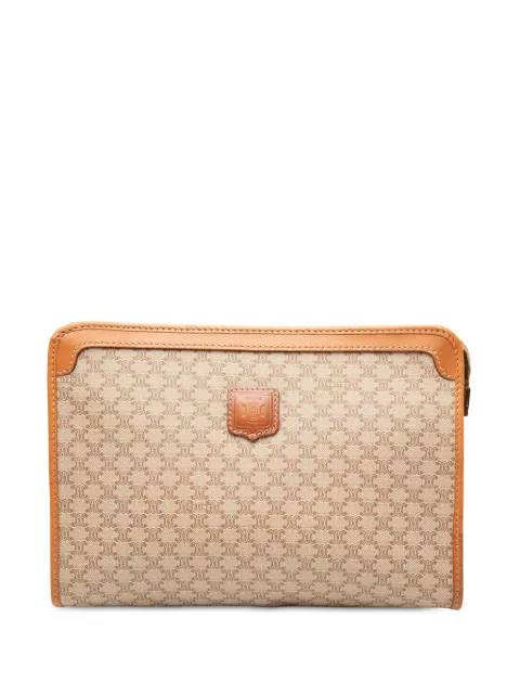 Celine Pre-Owned 2007 Macadam Coated Canvas clutch bag