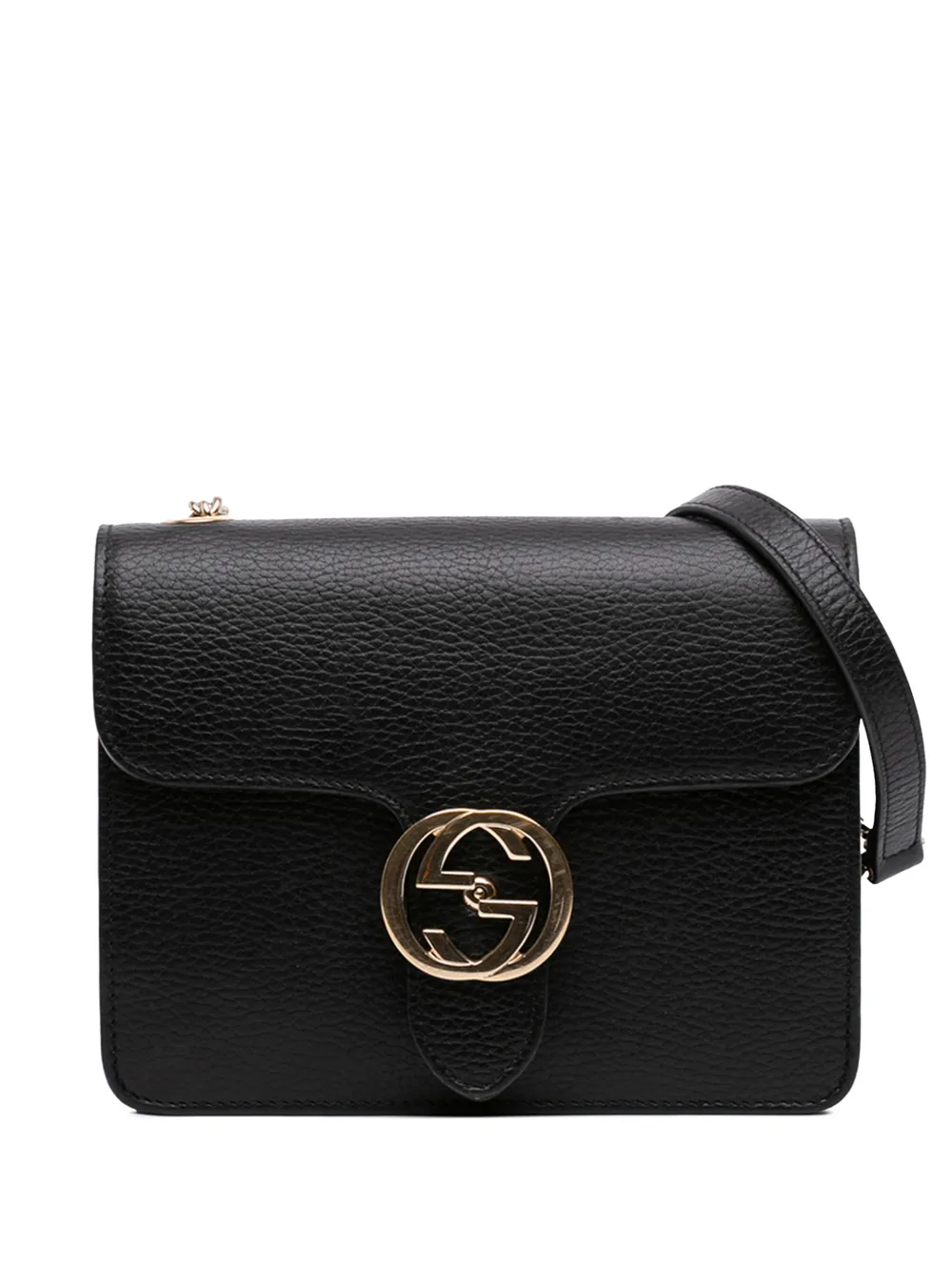 Gucci Pre-Owned Borsa a tracolla GG piccola in pelle di vitello Dollar 2016-2026 - Nero