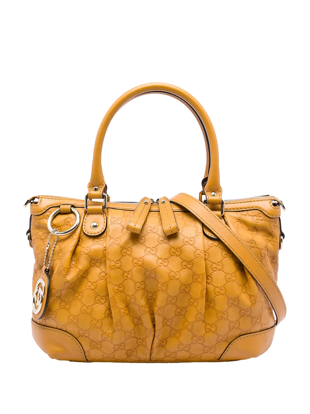 Gucci Pre-Owned 2016-2026 Guccissima Sukey satchel - Yellow