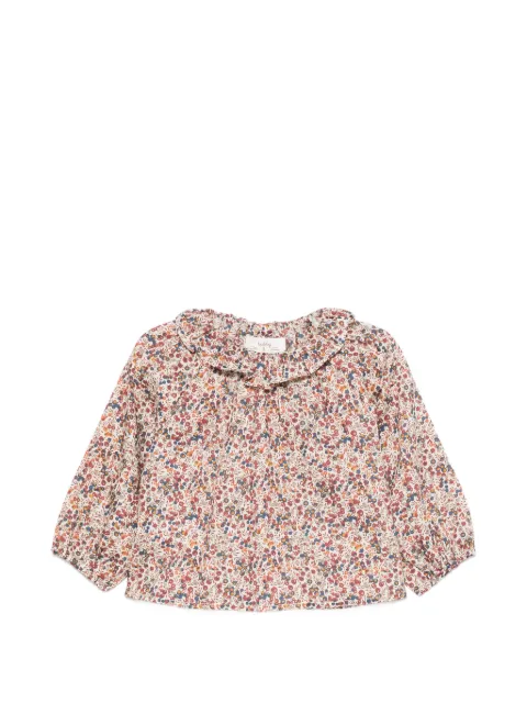 TEDDY & MINOU floral-print ruffled shirt