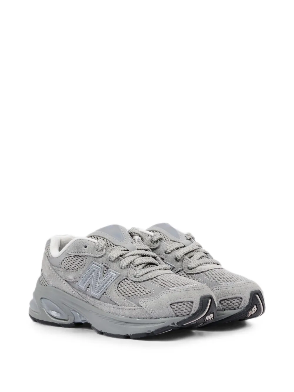 New Balance Kids panelled mesh-insert sneakers Grijs