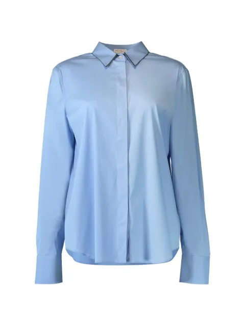 Brunello Cucinelli camisa con detalle de cadena Monili