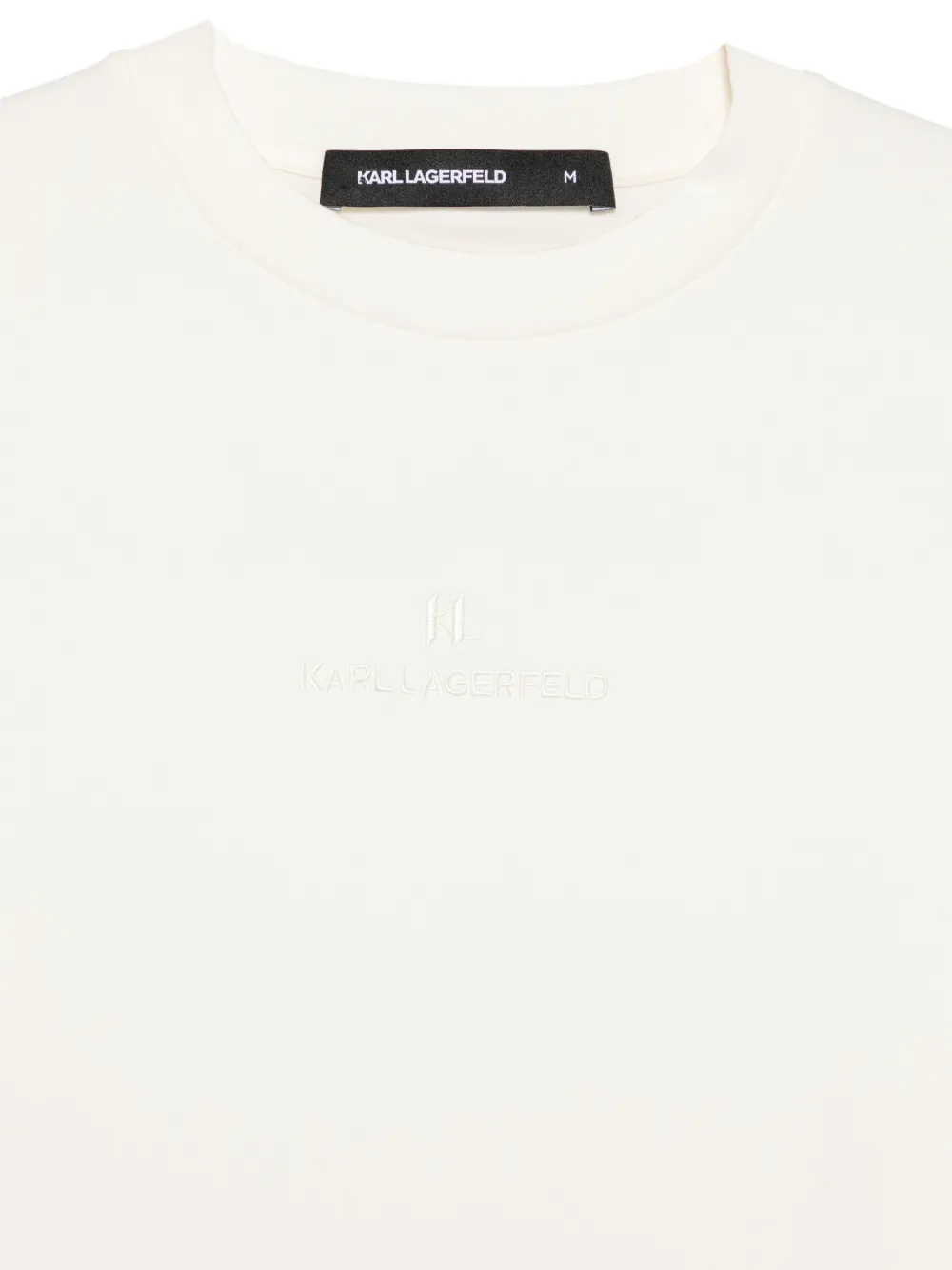 Karl Lagerfeld T-shirt met geborduurd logo Wit