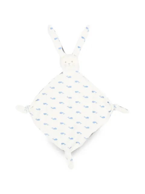 Petit Bateau whale-print knotted comforter