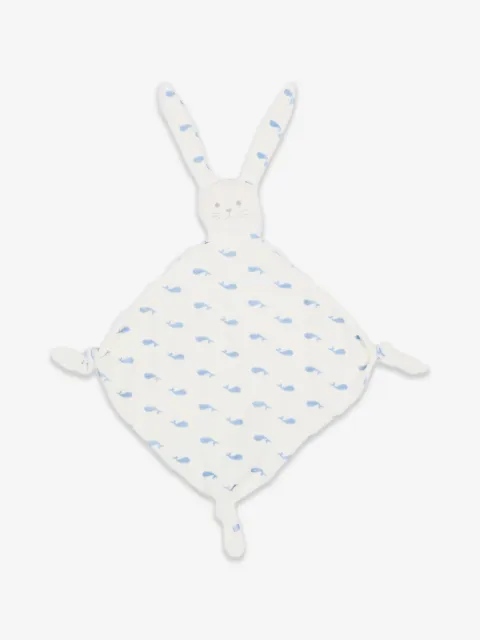 Petit Bateau whale-print knotted comforter