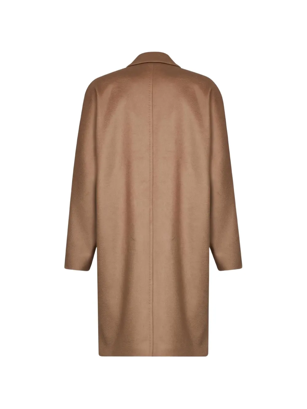 Max Mara double-breasted peak-lapel coat Bruin